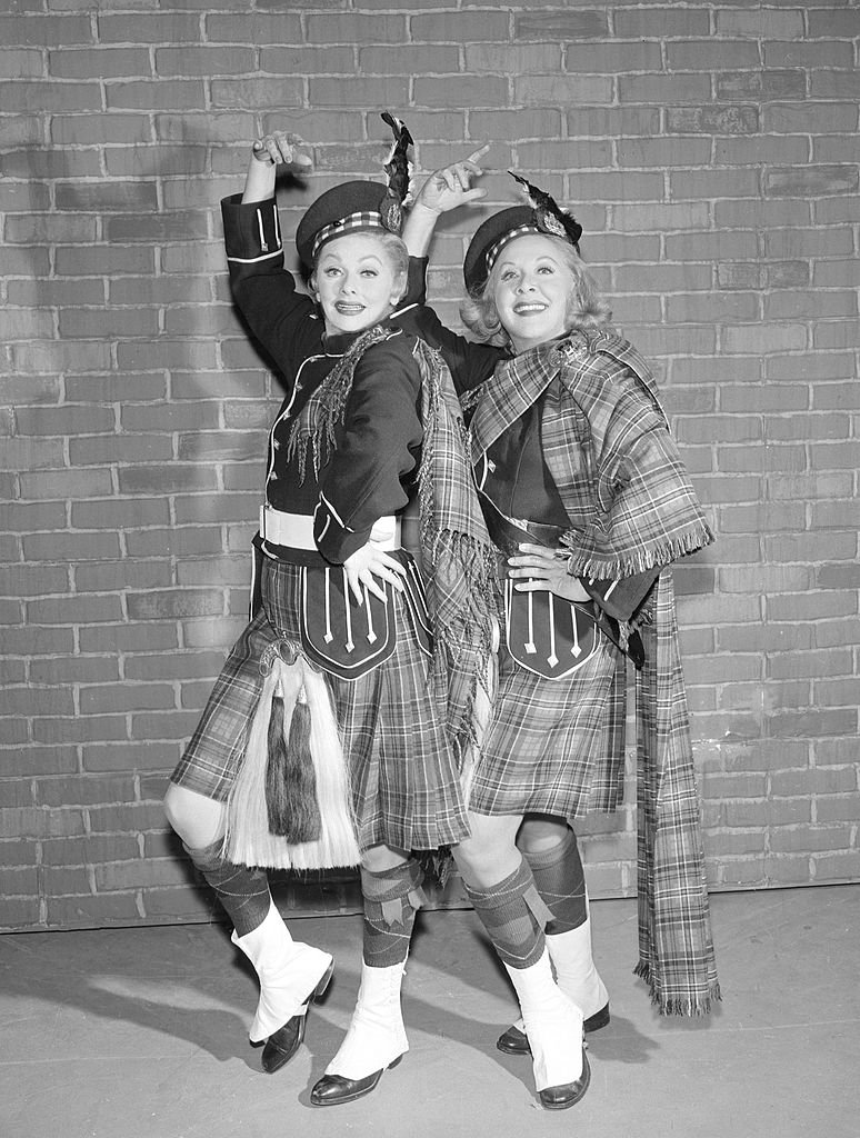 Lucille Ball pictured on February 13, 1964, as Lucy Carmichael and Vivian Vance as Vivian Bagley in "Lucy Goes into Politics" episode for the "The Lucy Show." | Source: Getty Images