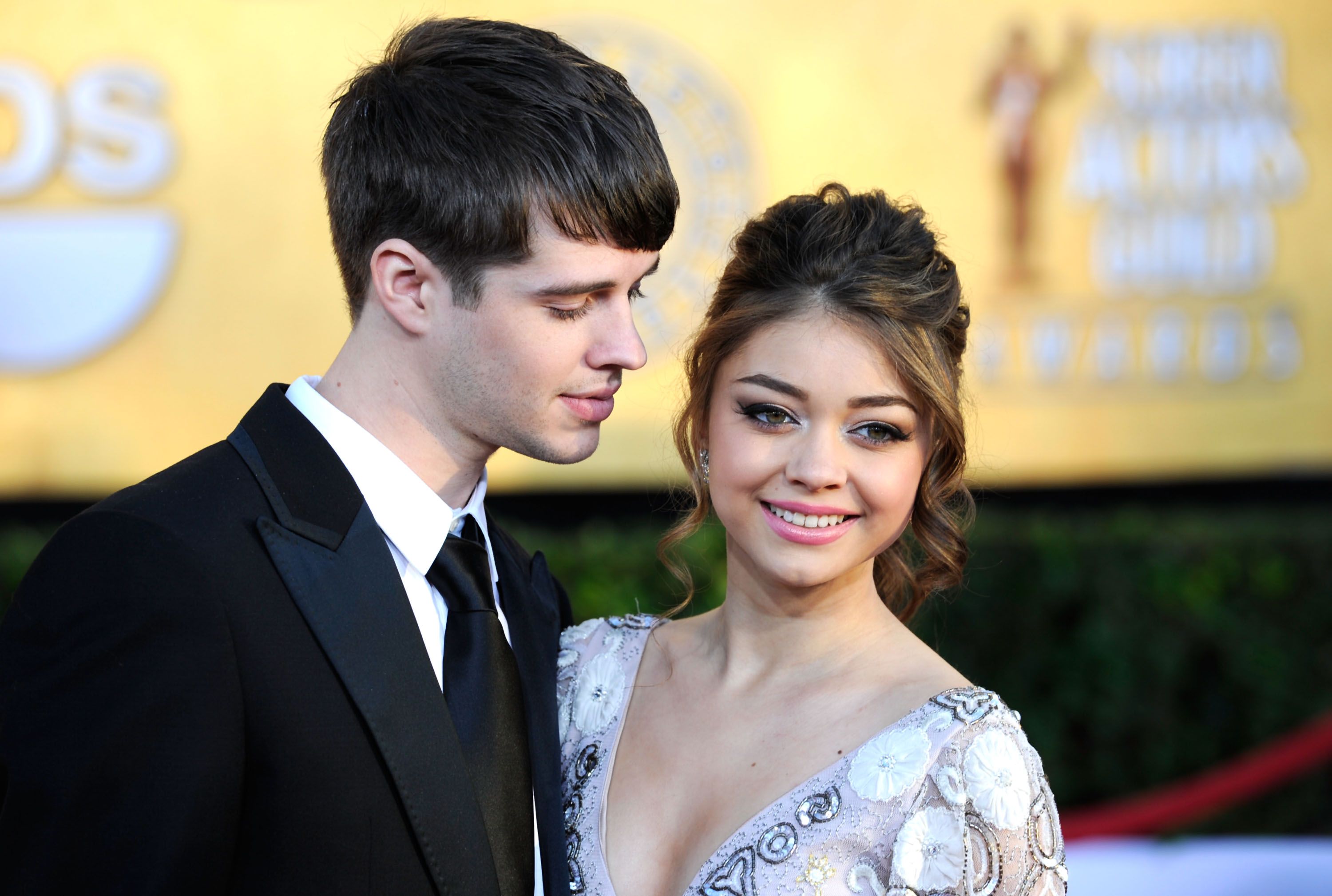 Matt Prokop and Sarah Hyland at the 18th Annual Screen Actors Guild Awards in 2012 in Los Angeles | Source: Getty Images