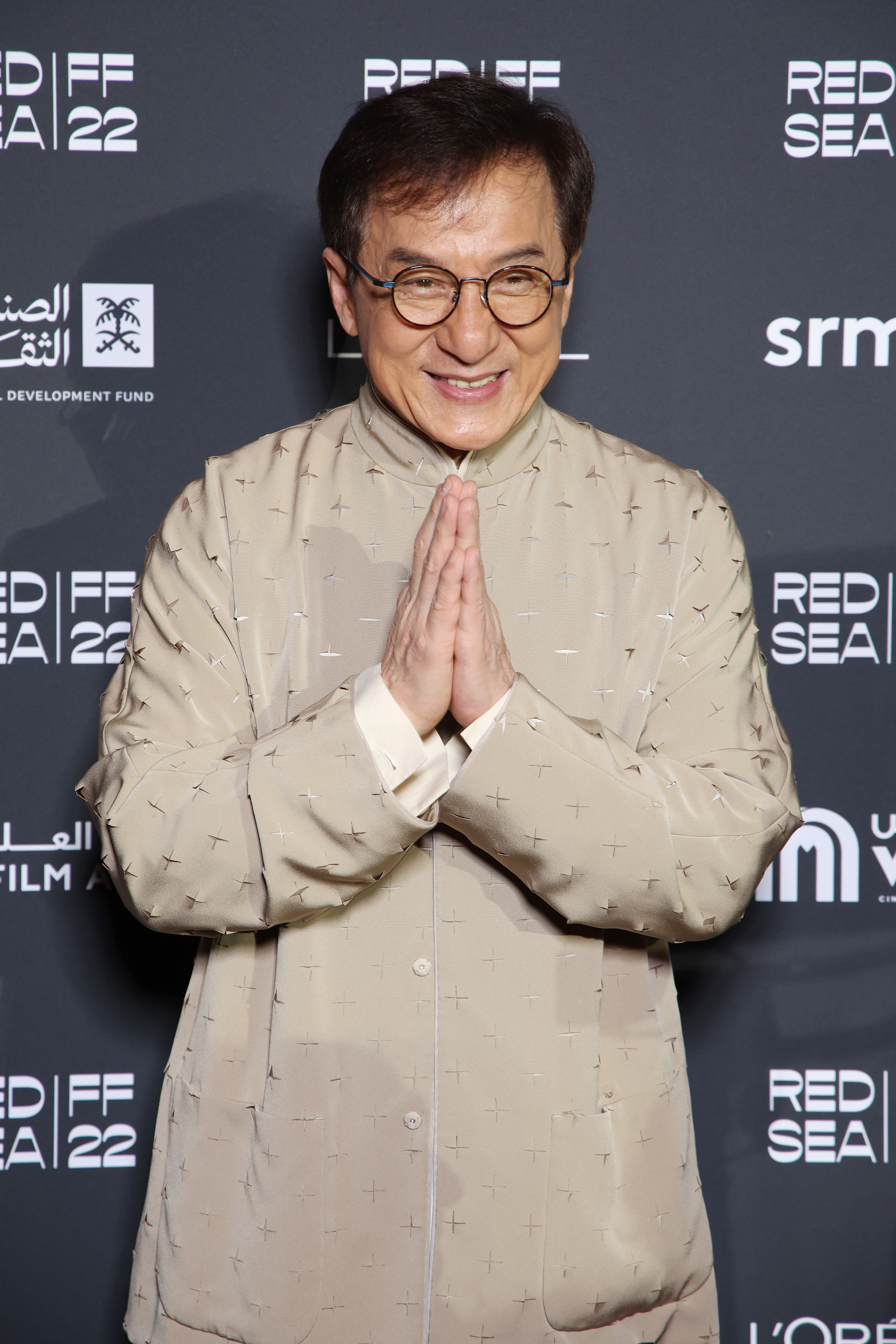 Jackie Chan on the red carpet at the Closing Night Gala Red Carpet at the Red Sea International Film Festival on December 8, 2022 in Jeddah, Saudi Arabia | Source: Getty Images