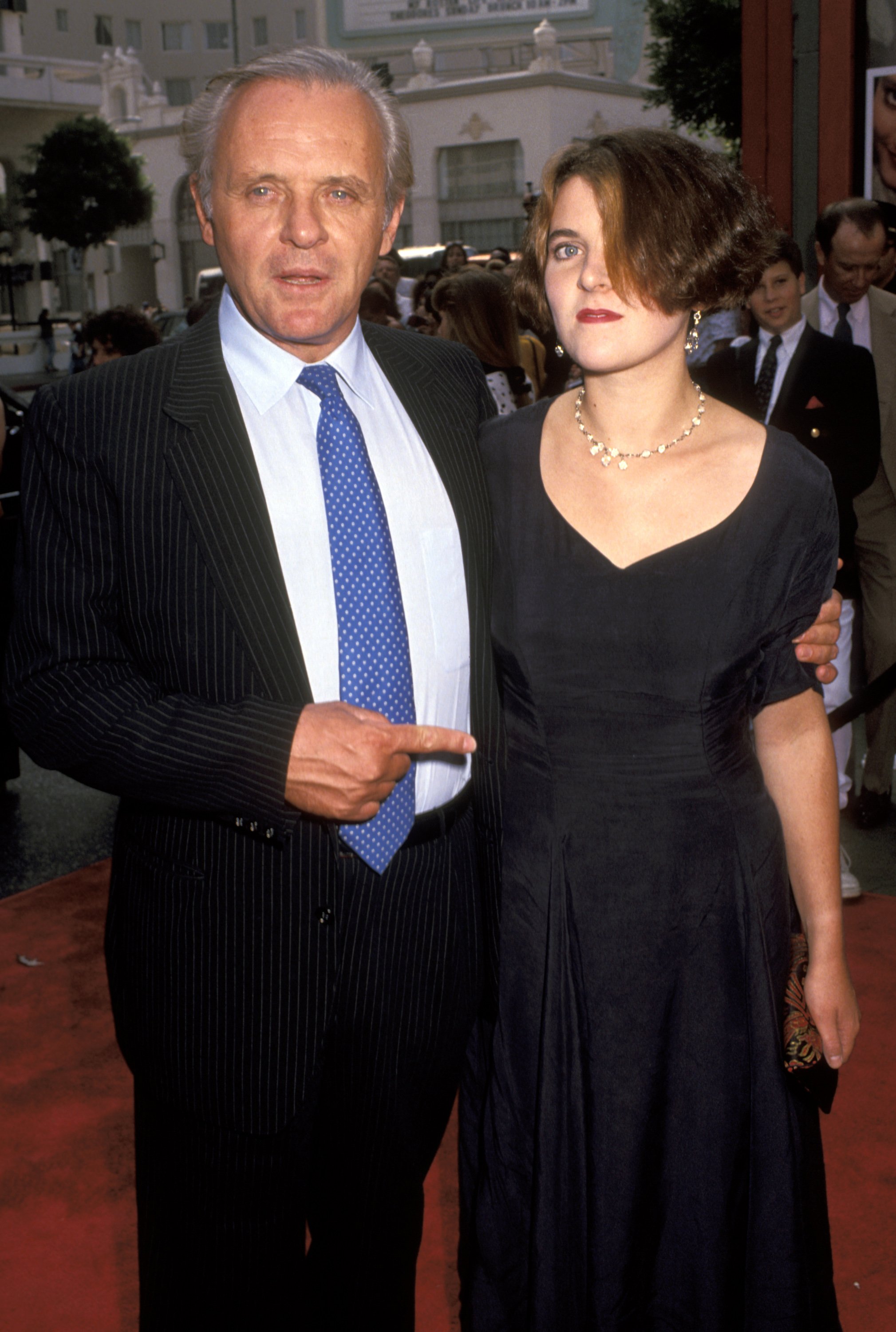 Anthony Hopkins and Abigail Hopkins attend the "Little Man Tate" premiere on October 6, 1991, in Los Angeles, California. | Source: Getty Images