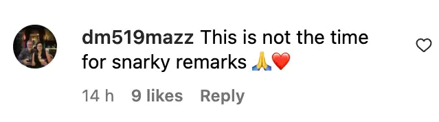 Fan comment about Melania Trump backlash, dated November 28, 2023 | Source: Instagram/people
