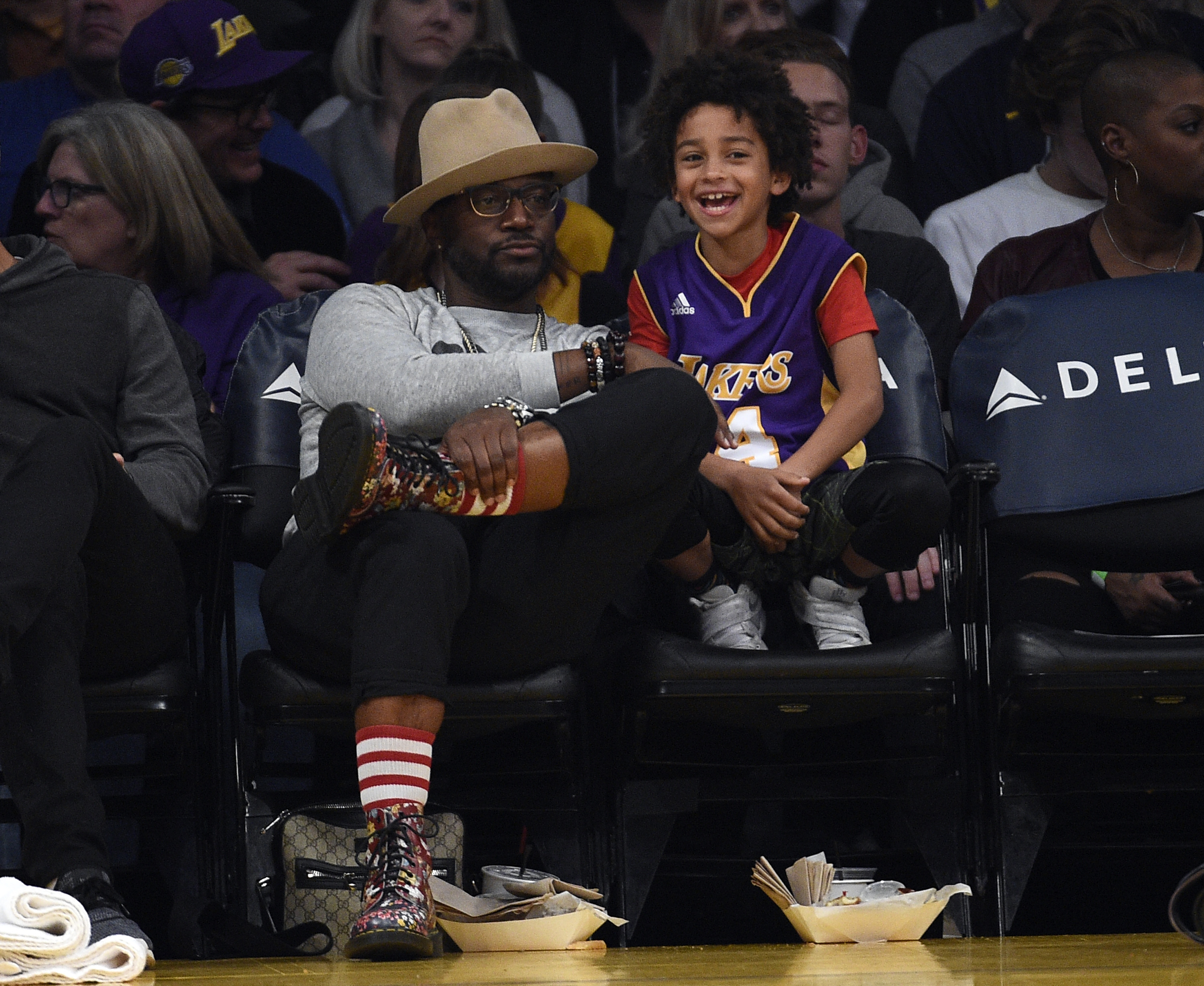 Actor Taye Diggs and his son Walker Diggs on January 19, 2018, in Los Angeles, California | Source: Getty Images