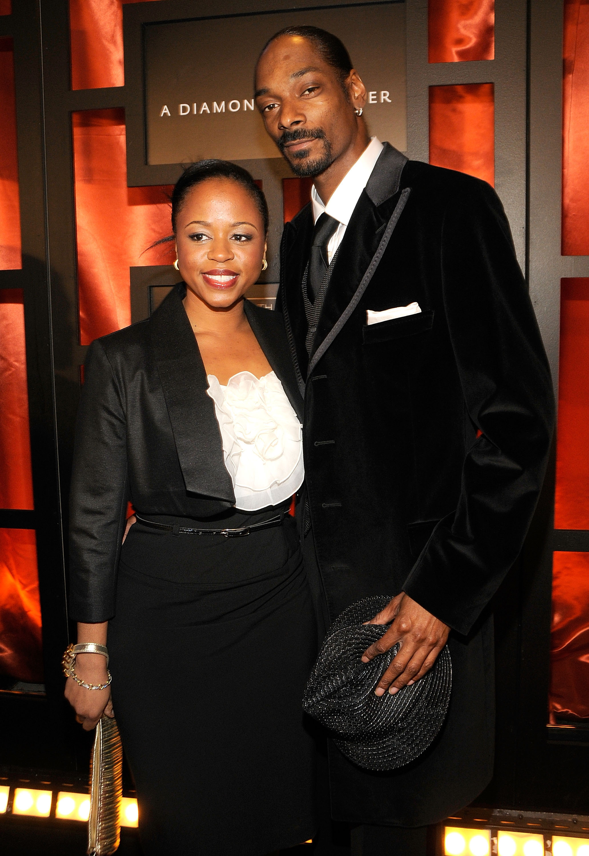 Snoop Dogg and Shante Broadus pictured at the Santa Monica Civic Auditorium on January 7, 2008 | Source: Getty Images