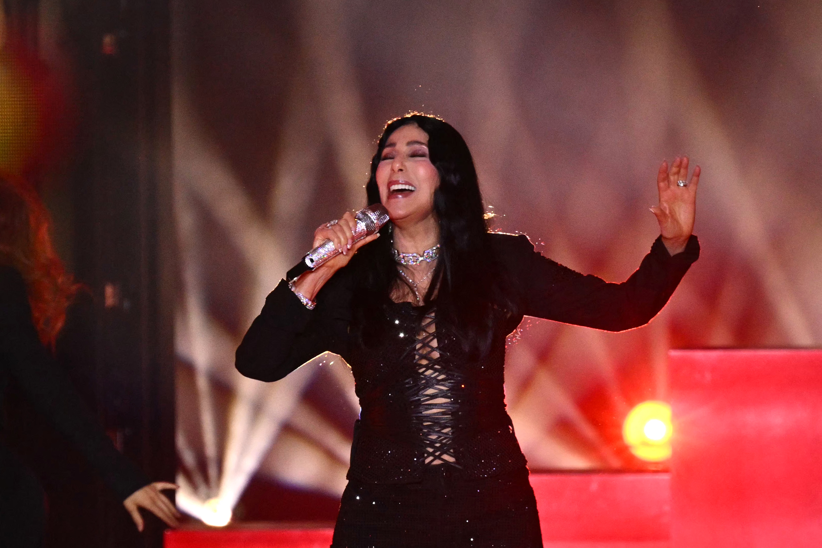 Cher performs during Victoria's Secret Fashion Show in Brooklyn, New York on October 15, 2024. | Source: Getty Images