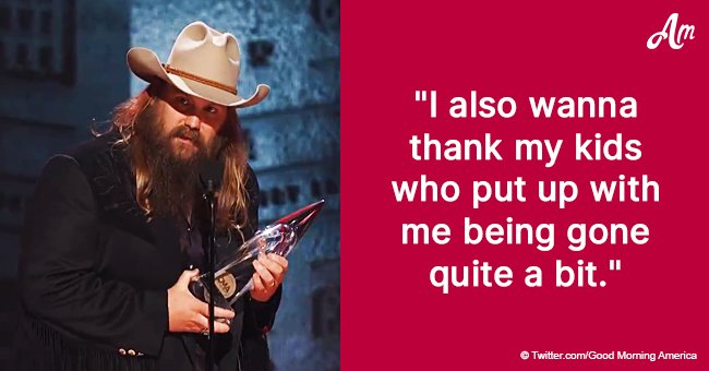 Chris Stapleton suffered a lack of air while sending apologies to his kids from the CMA stage