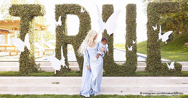 Khloé Kardashian Roasted for 'TRUE' Sign at Her Daughter's First Birthday Party