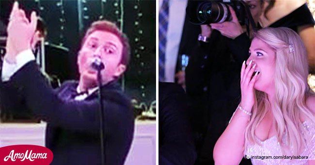 Daryl Sabara stuns his bride Meghan Trainor with an unexpected dance routine at their wedding