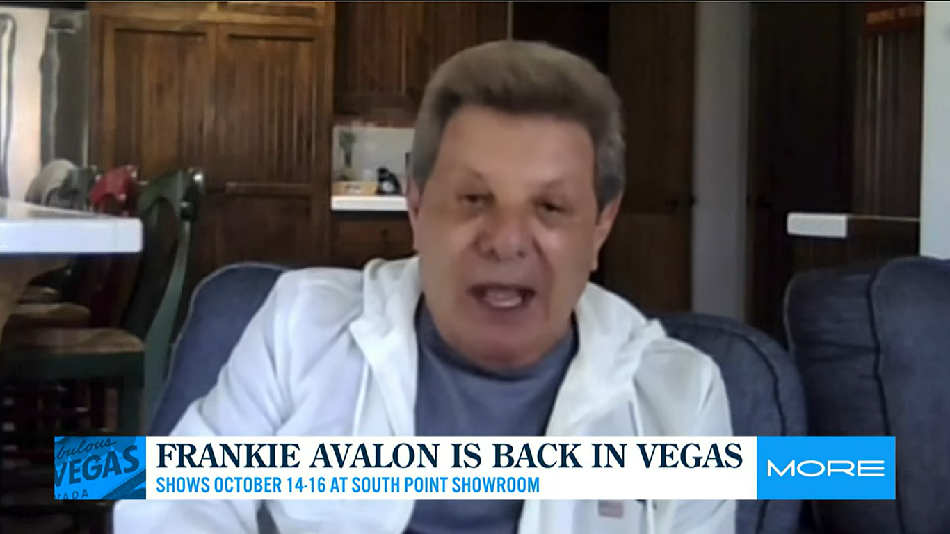 Frankie Avalon during an interview in October 2022 | Source: YouTube/FOX5 Las Vegas