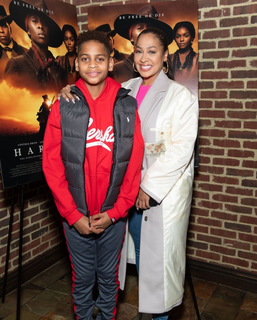 Kiyan Carmelo Anthony and La La Anthony attend the "Harriet" New York Screening at The Roxy Hotel | Photo: Getty Images