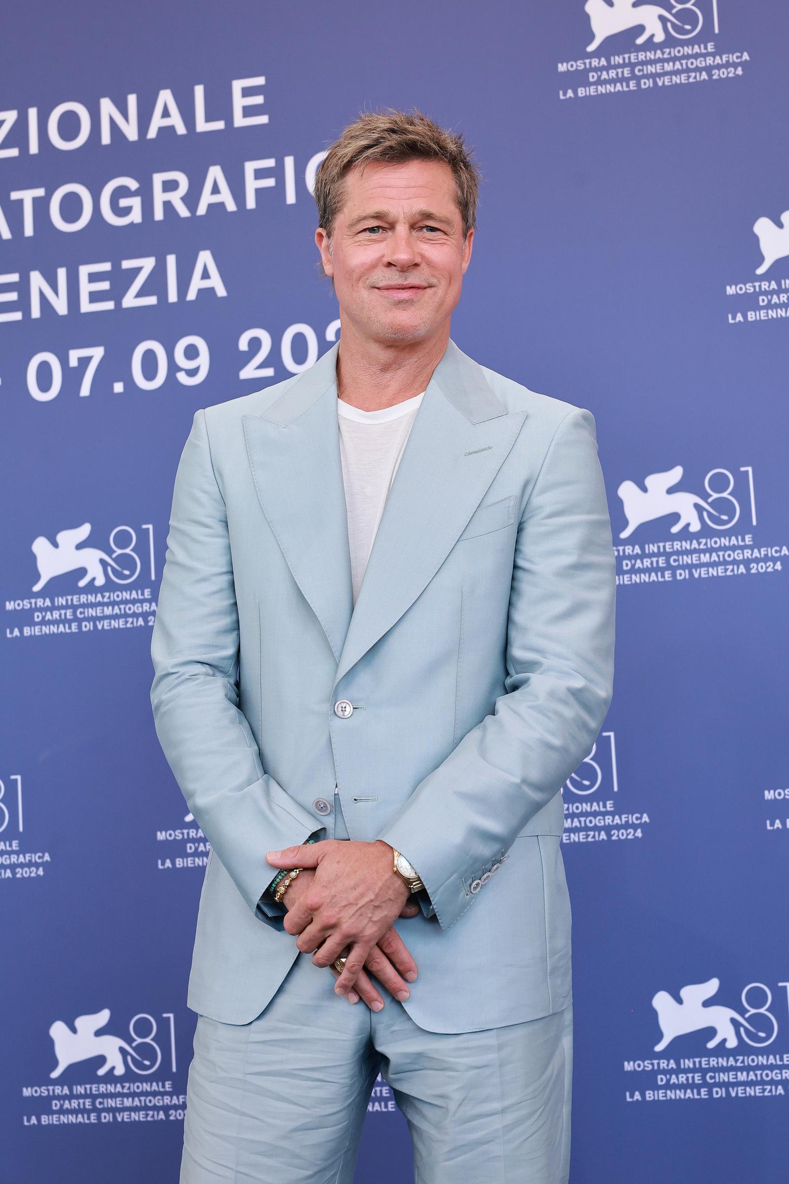 Brad Pitt attends the 81st Venice International Film Festival on September 1, 2024  | Source: Getty Images