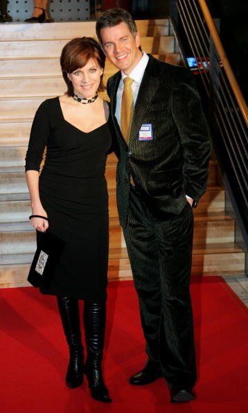 Birgit Schrowange und Markus Lanz, Media Awards, Baden-Baden, 2006 | Quelle: Getty Images