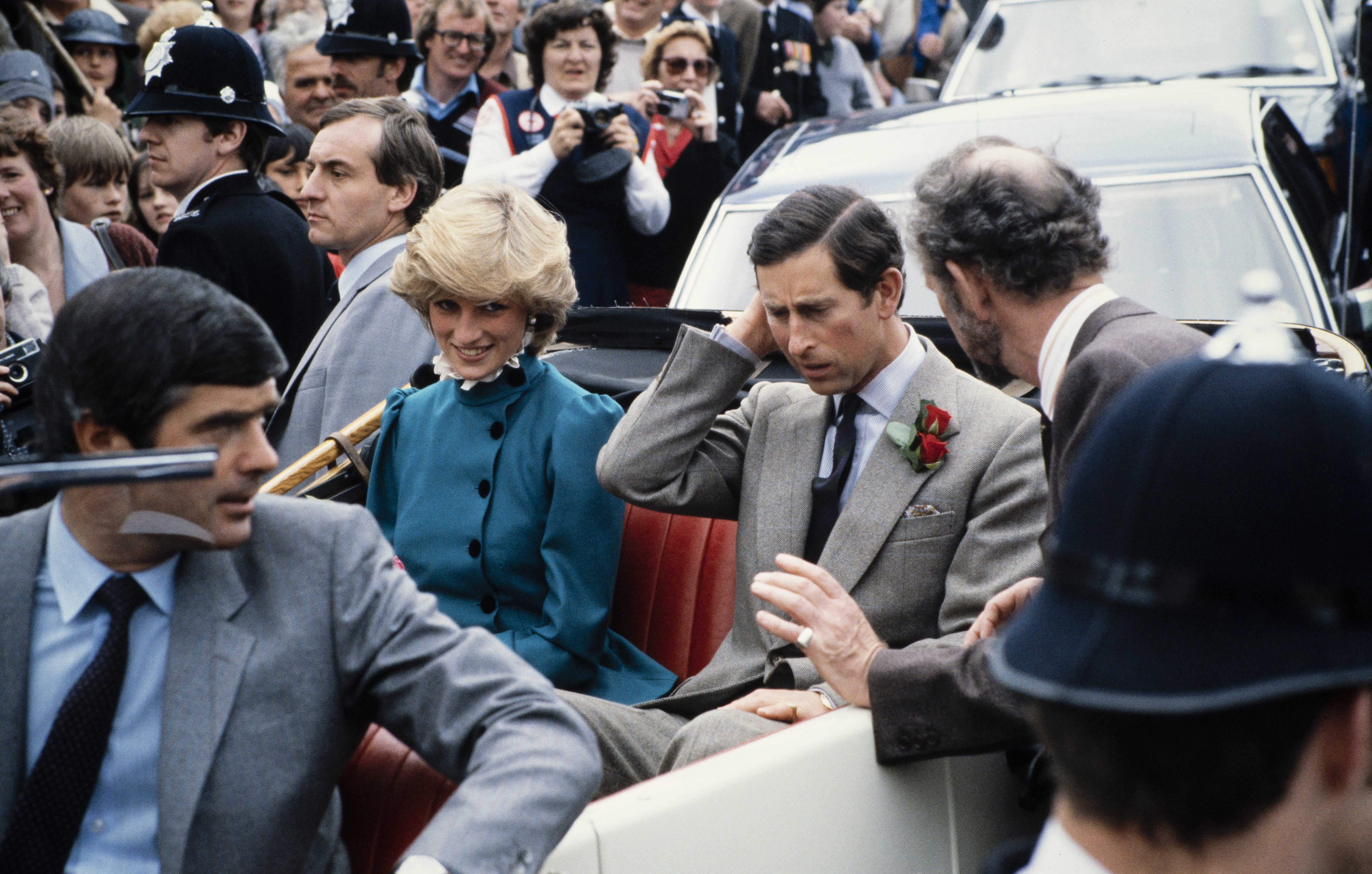 Prince Charles and Princess Diana in St Columb, Cornwall, in May 1983. | Source: Getty Images