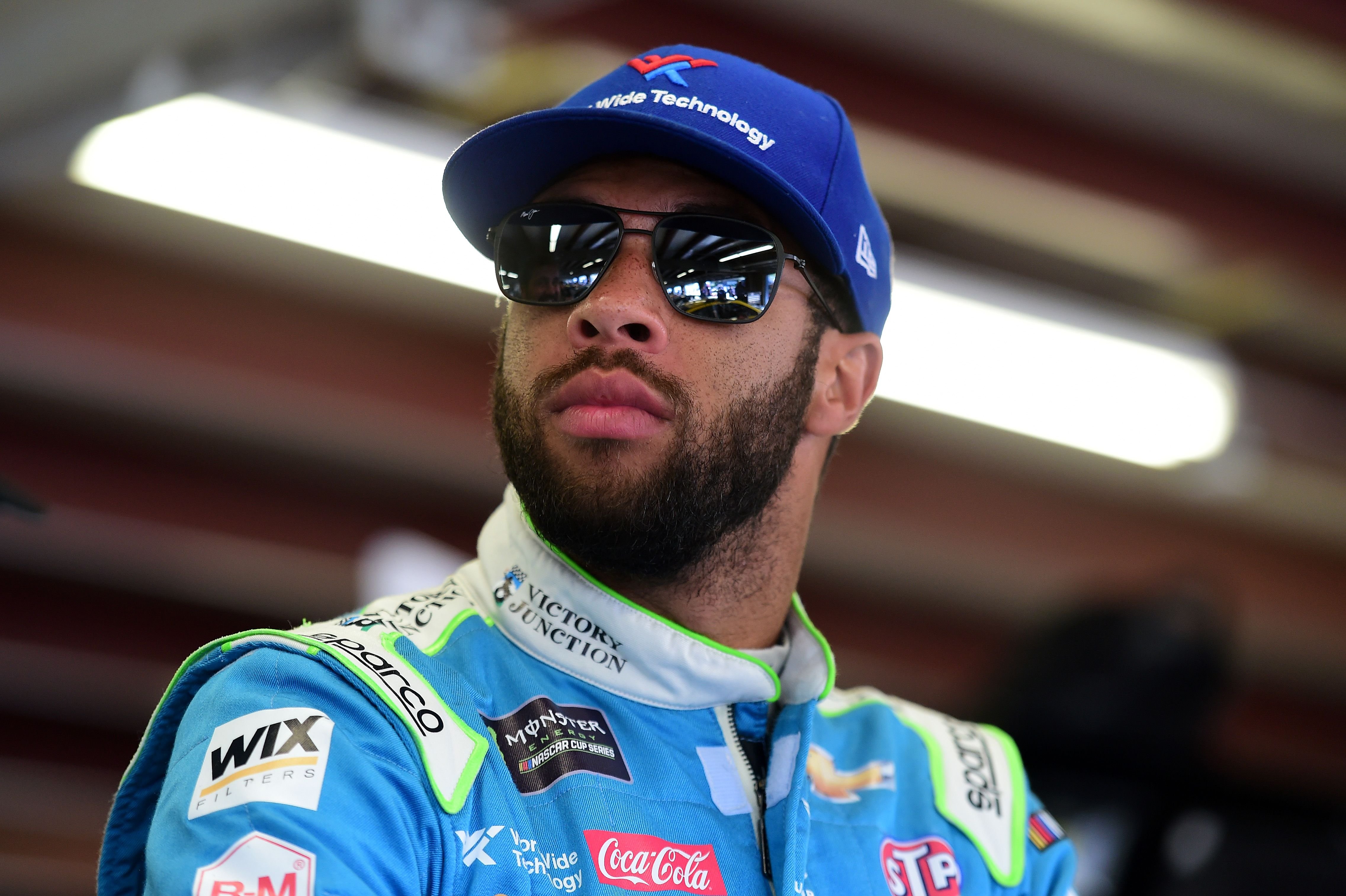 NASCAR driver Bubba Wallace during practice for the Monster Energy NASCAR Cup Series Foxwoods Resort Casino 301 at New Hampshire Motor Speedway in New Hampshire | Photo: Jared C. Tilton/Getty Images