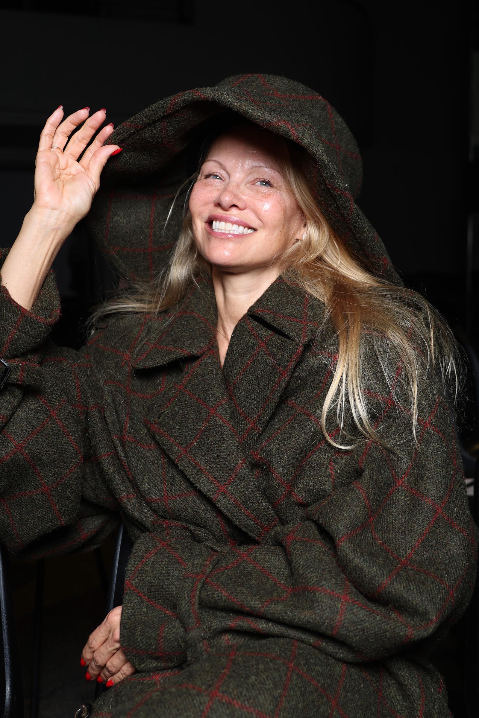 Pamela Anderson attends the Vivienne Westwood Womenswear Spring/Summer 2024 show as part of Paris Fashion Week on September 30, 2023, in Paris, France. | Source: Getty Images