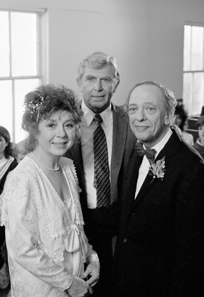 Betty Lynn as Thelma Lou, Andy Griffith as Andy Taylor, and Don Knotts as Barney Fife | Photo: Getty Images