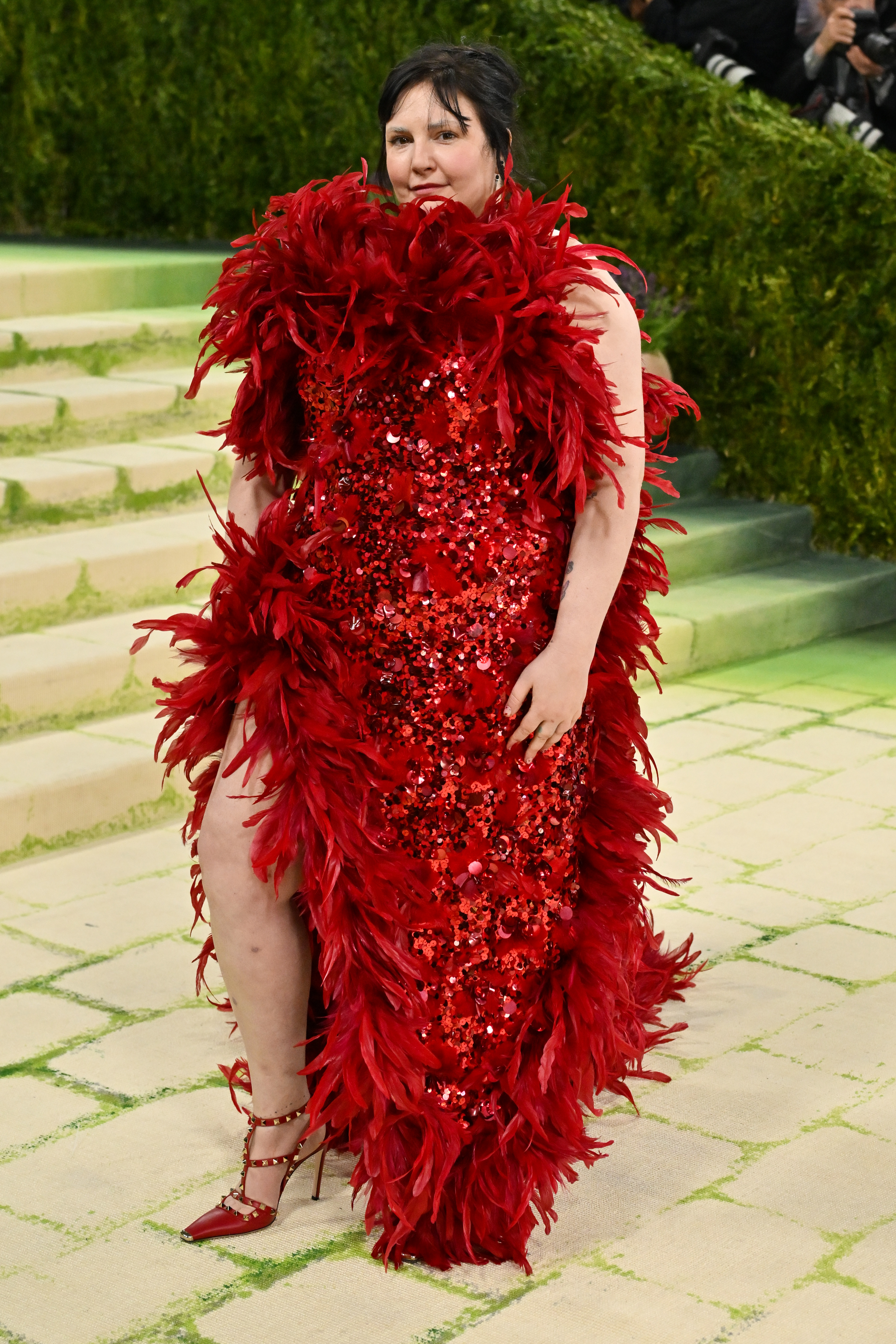 Lena Dunham at The Met Gala Celebrating "Costume Art" held at The Metropolitan Museum of Art on May 4, 2026 in New York | Source: Getty Images
