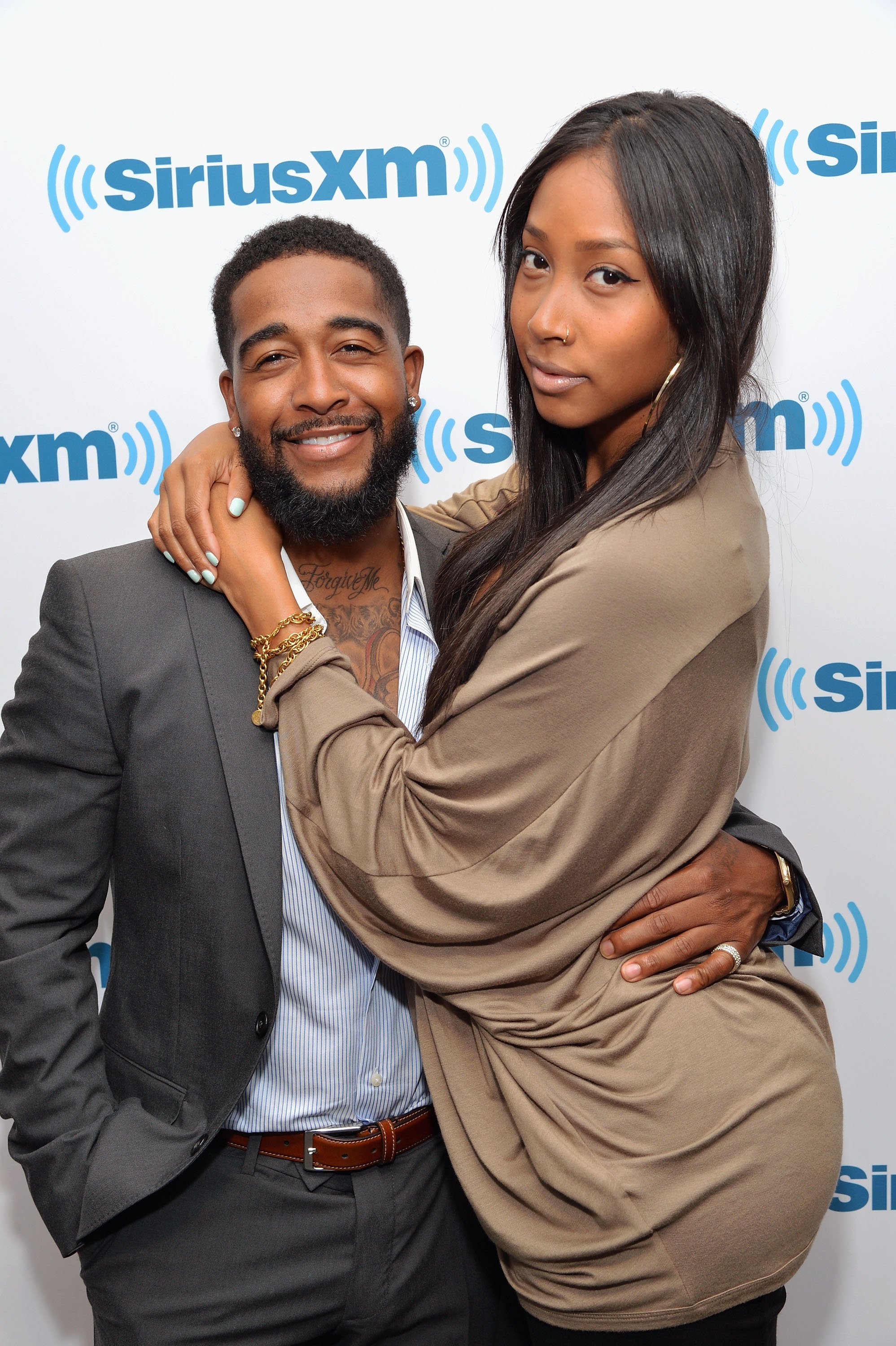Omarion & Apryl Jones visit SiriusXM Studios on May 1, 2014 in New York City. |Photo: Getty Images