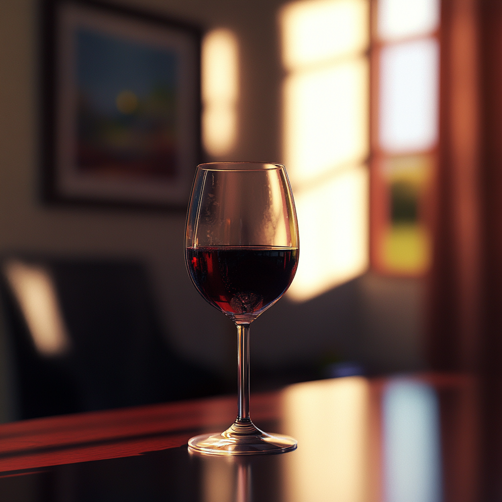 A glass of wine | Source: Midjourney