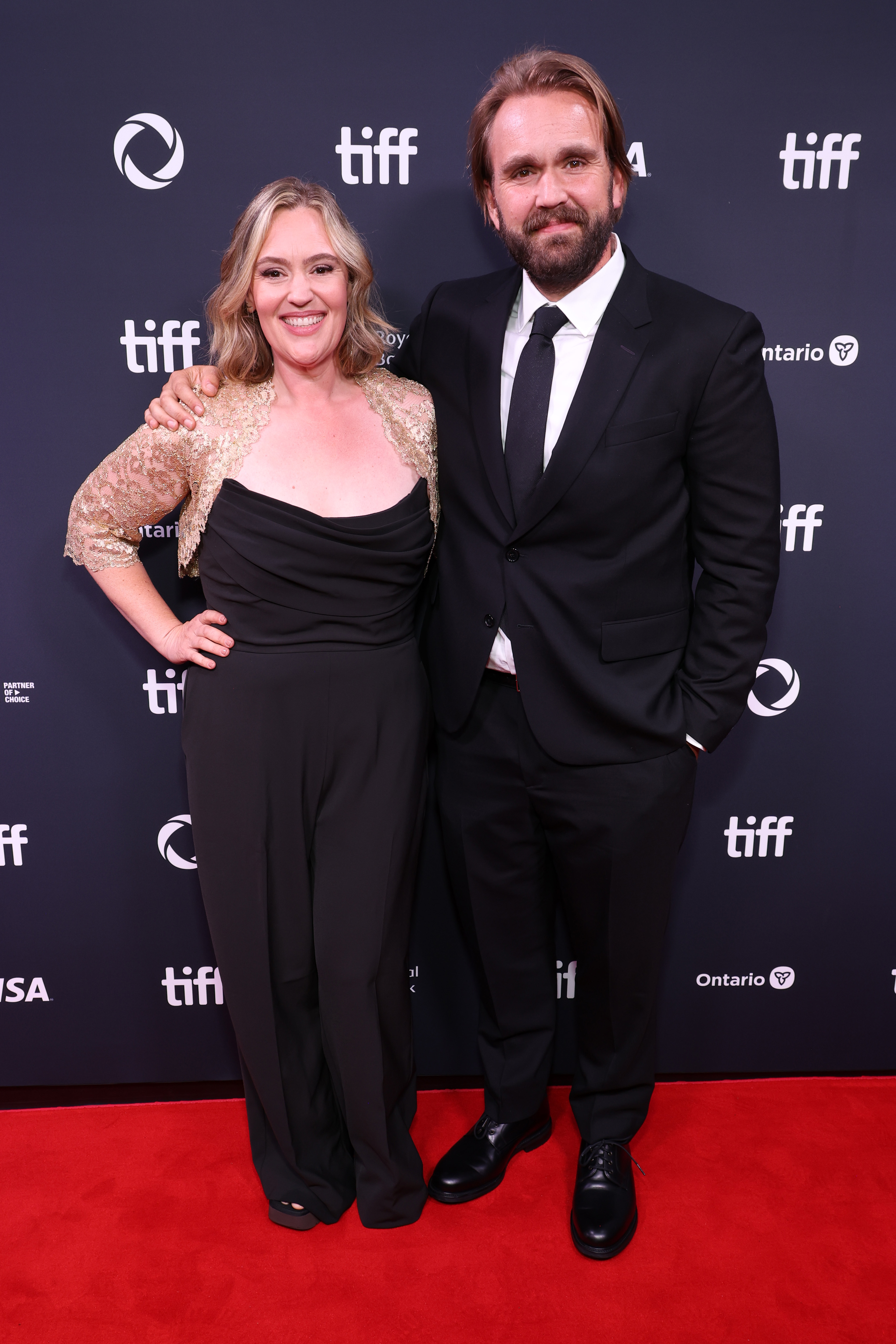 Jennifer Candy and Christopher Candy attend the premiere of "John Candy: I Like Me" during the 2025 Toronto International Film Festival at Roy Thomson Hall on September 4, 2025. in Toronto, Ontario. | Source: Getty Images
