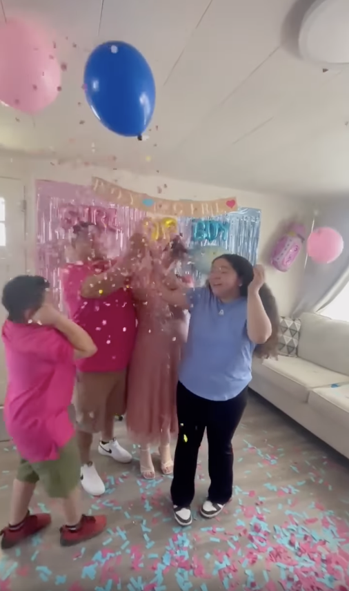 Miguel Luna's family's gender reveal party, dated March 2024  | Source: Facebook/MiguelLuna