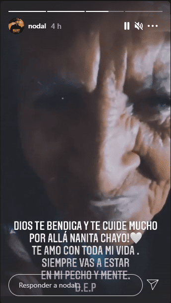 Captura del video de Rosario Gil Palomares, abuela de Christian Nodal. | Foto: Instagram/ nodal
