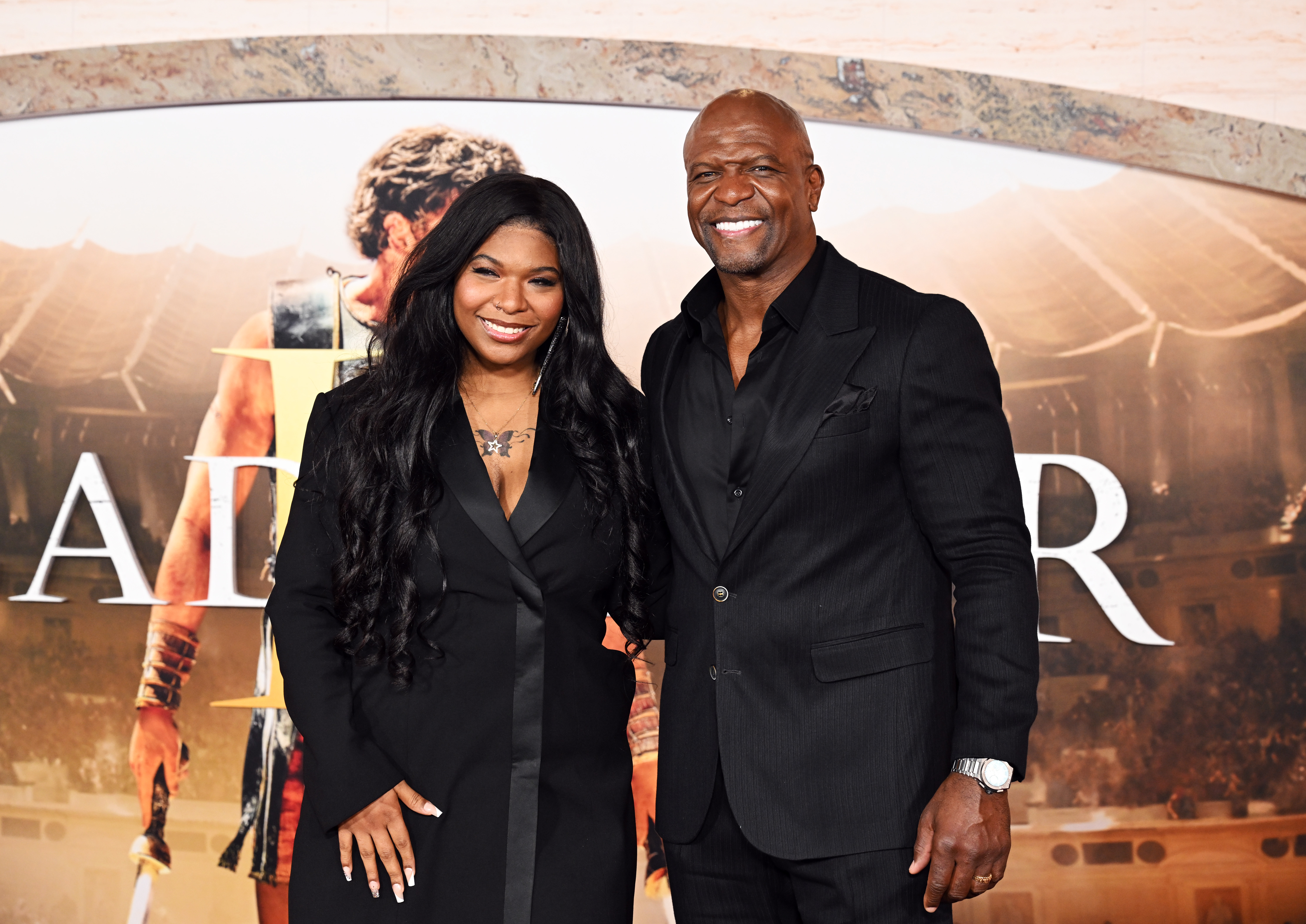 Tera and Terry Crews at the "Gladiator II" Los Angeles premiere held on November 18, 2024 | Source: Getty Images