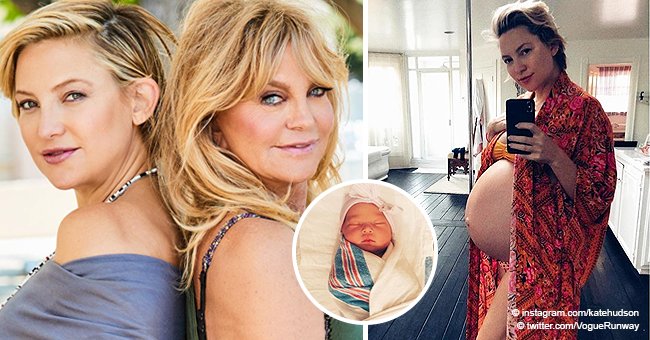 Goldie Hawn's daughter just shared the first photo of her newborn daughter 