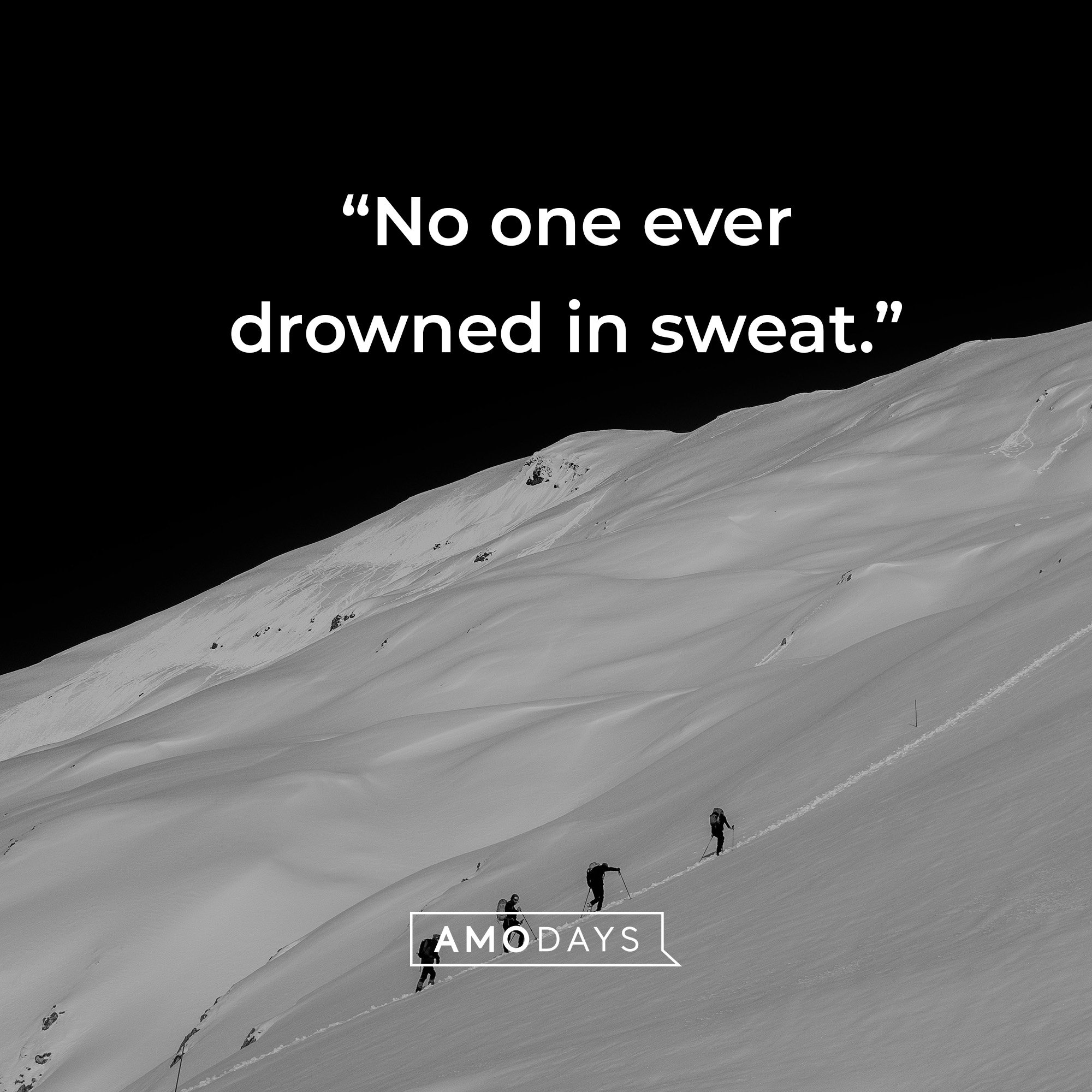 Nike’s quote: "No one ever drowned in sweat.” | Source: AmoDays