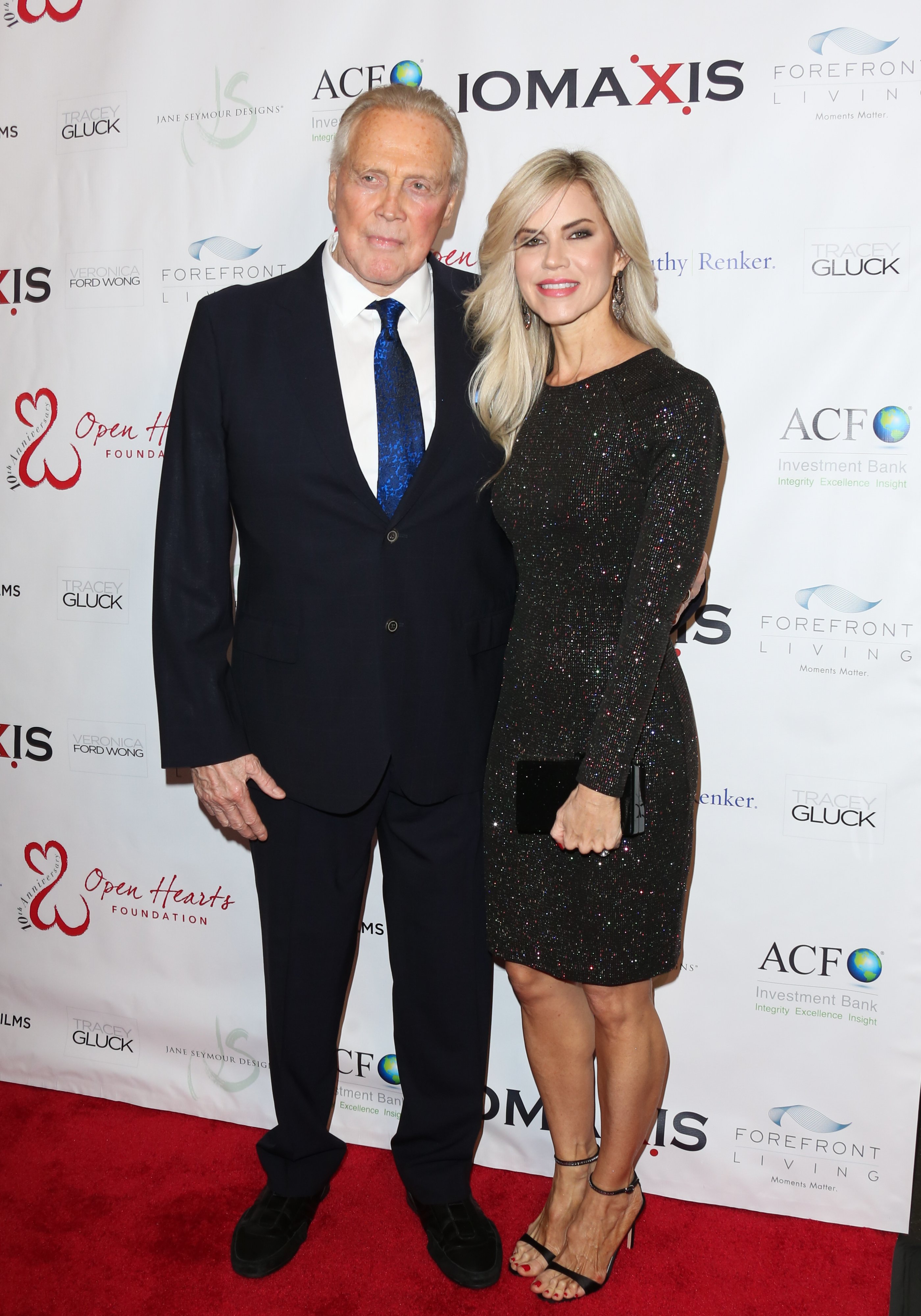 Actors Lee Majors (L) and Faith Majors (R) attend the Open Hearts Foundation 10th Anniversary Gala at SLS Hotel at Beverly Hills on February 15, 2020 in Los Angeles, California. | Source: Getty Images