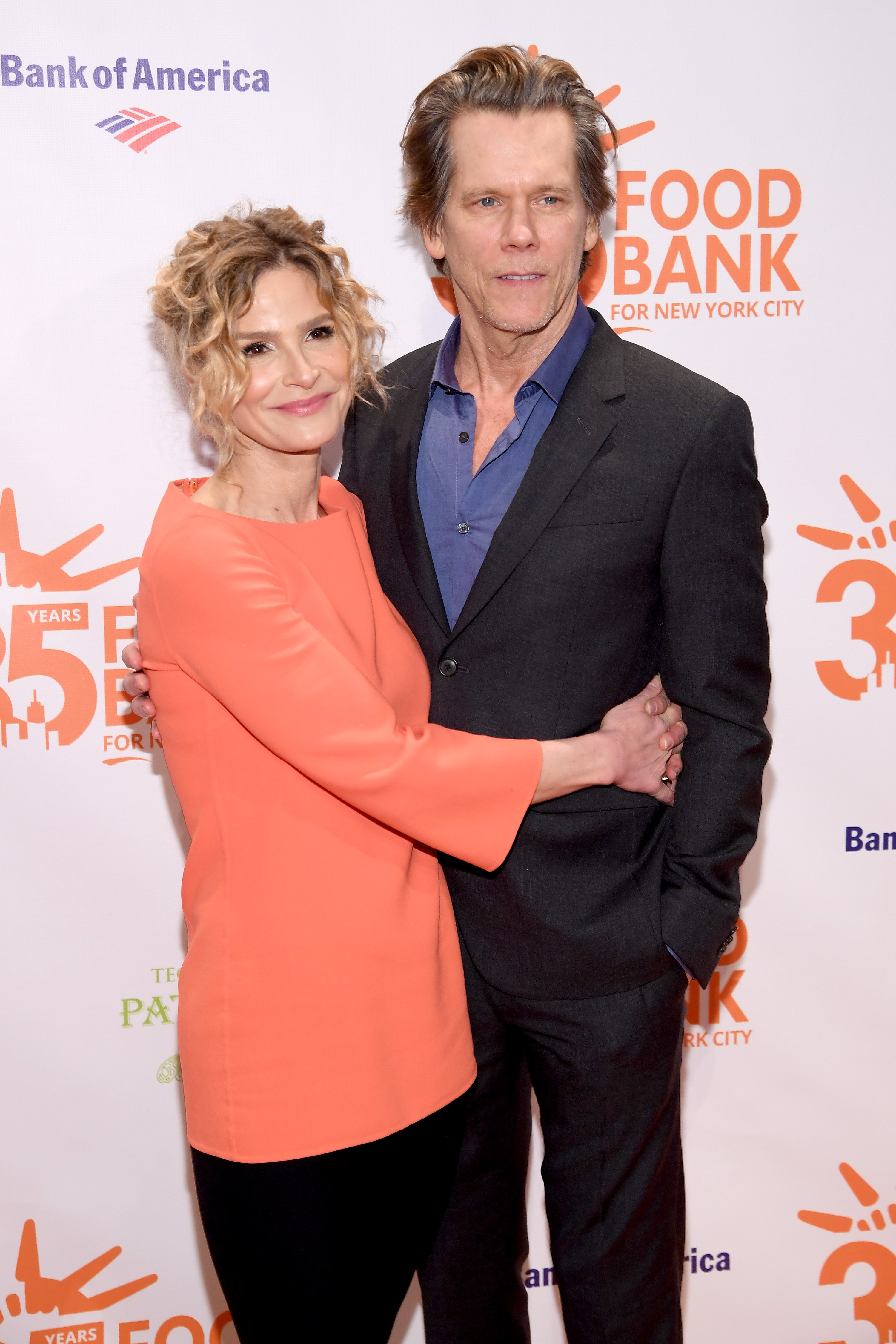 Actors  Kyra Sedgwick and Kevin Bacon attend the Food Bank for New York City's Can Do Awards Dinner at Cipriani Wall Street on April 17, 2018 in New York City. | Source: Getty Images