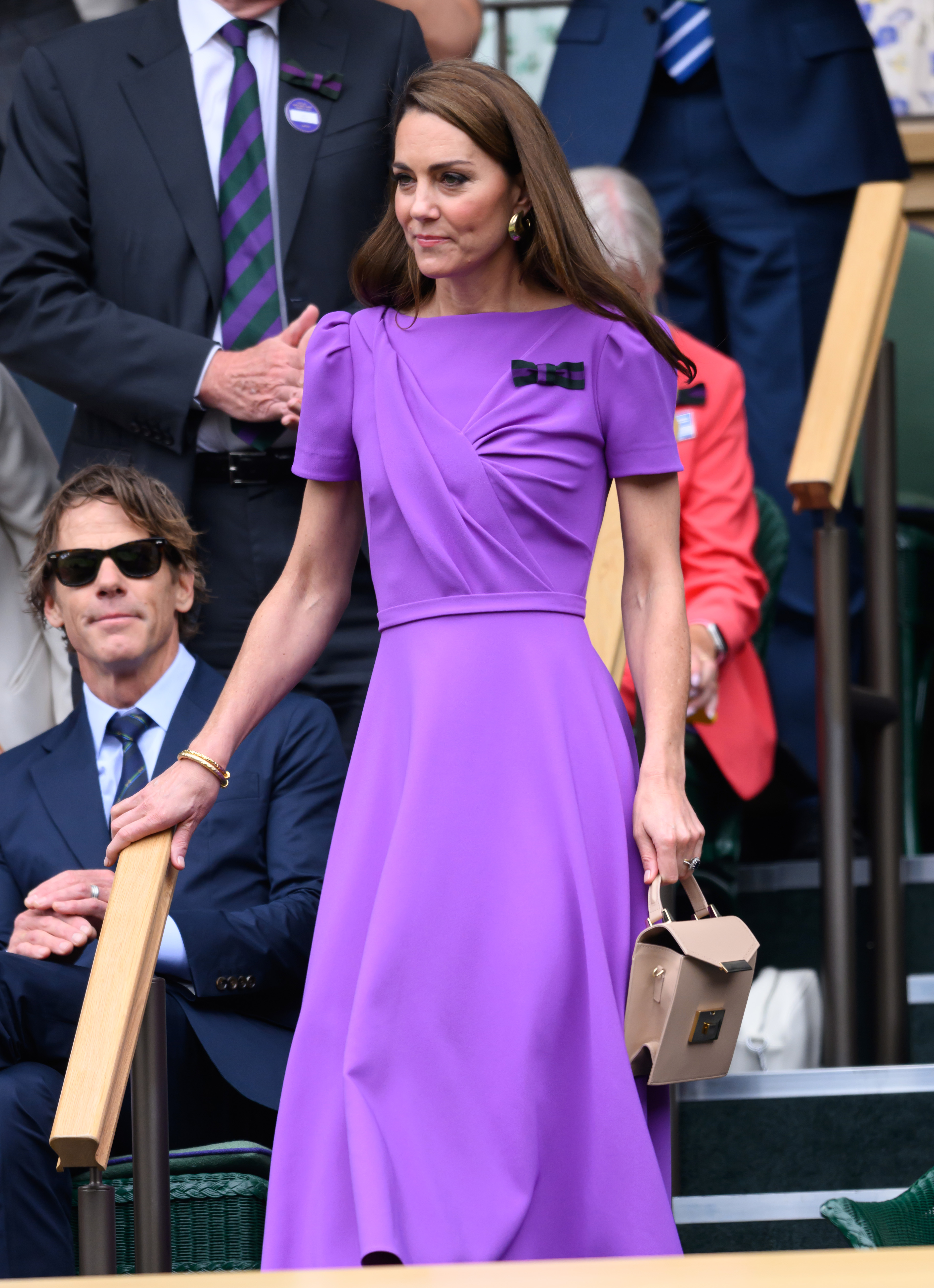 Kate Middleton attends the Wimbledon Tennis Championships on July 14, 2024, in London, England. | Source: Getty Images