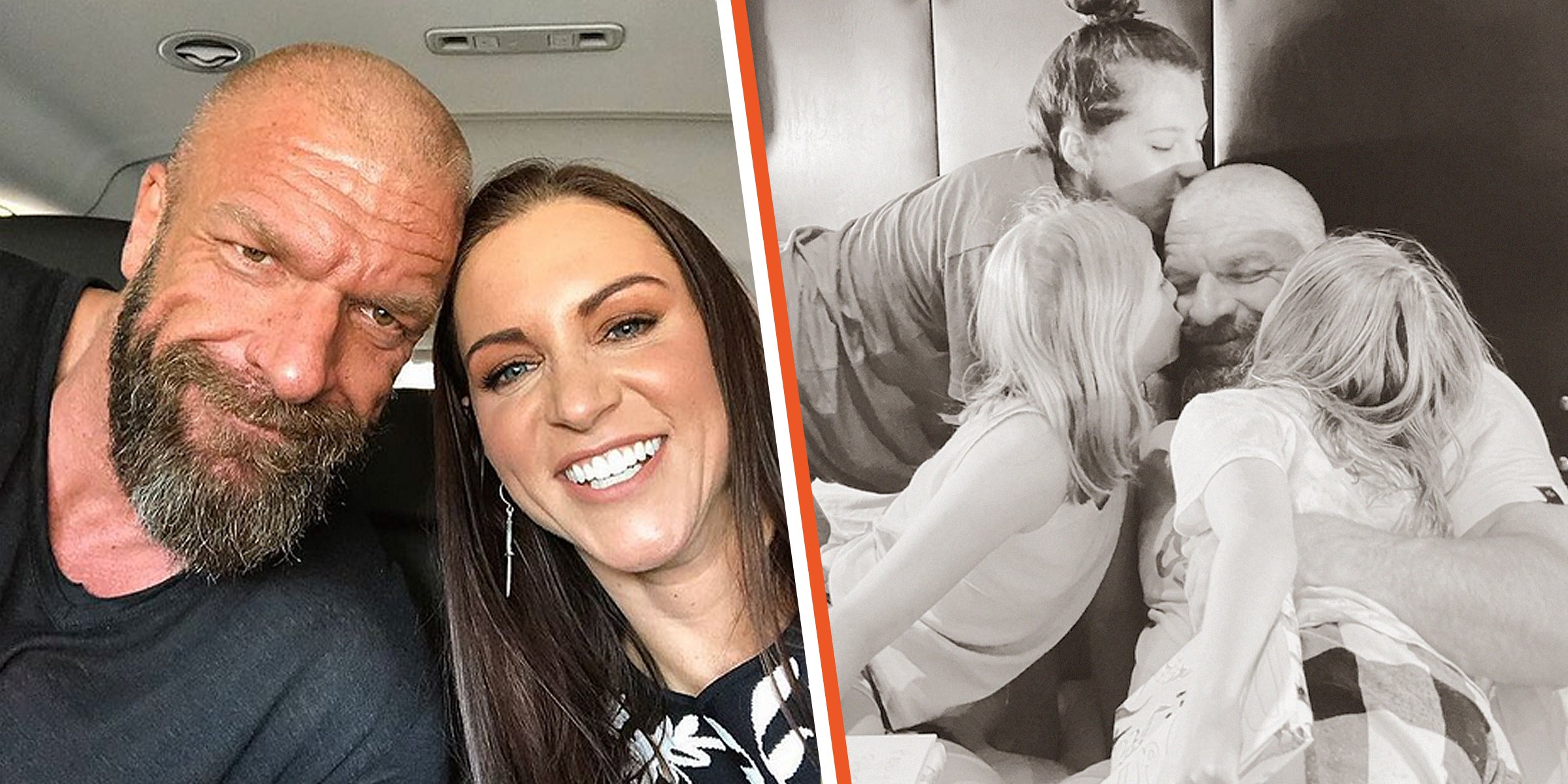 Triple H and Stephanie McMahon | Triple H, Aurora Rose Levesque, Murphy Claire Levesque, and Vaughn Evelyn Levesque | Source: Instagram.com/stephaniemcmahon