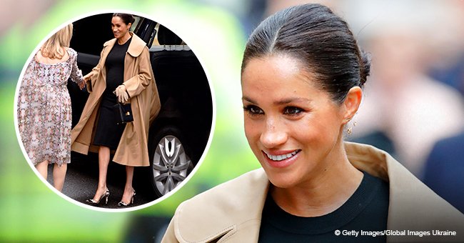 Meghan Markle wears cow-print heels during charity visit which she once showed off on Instagram