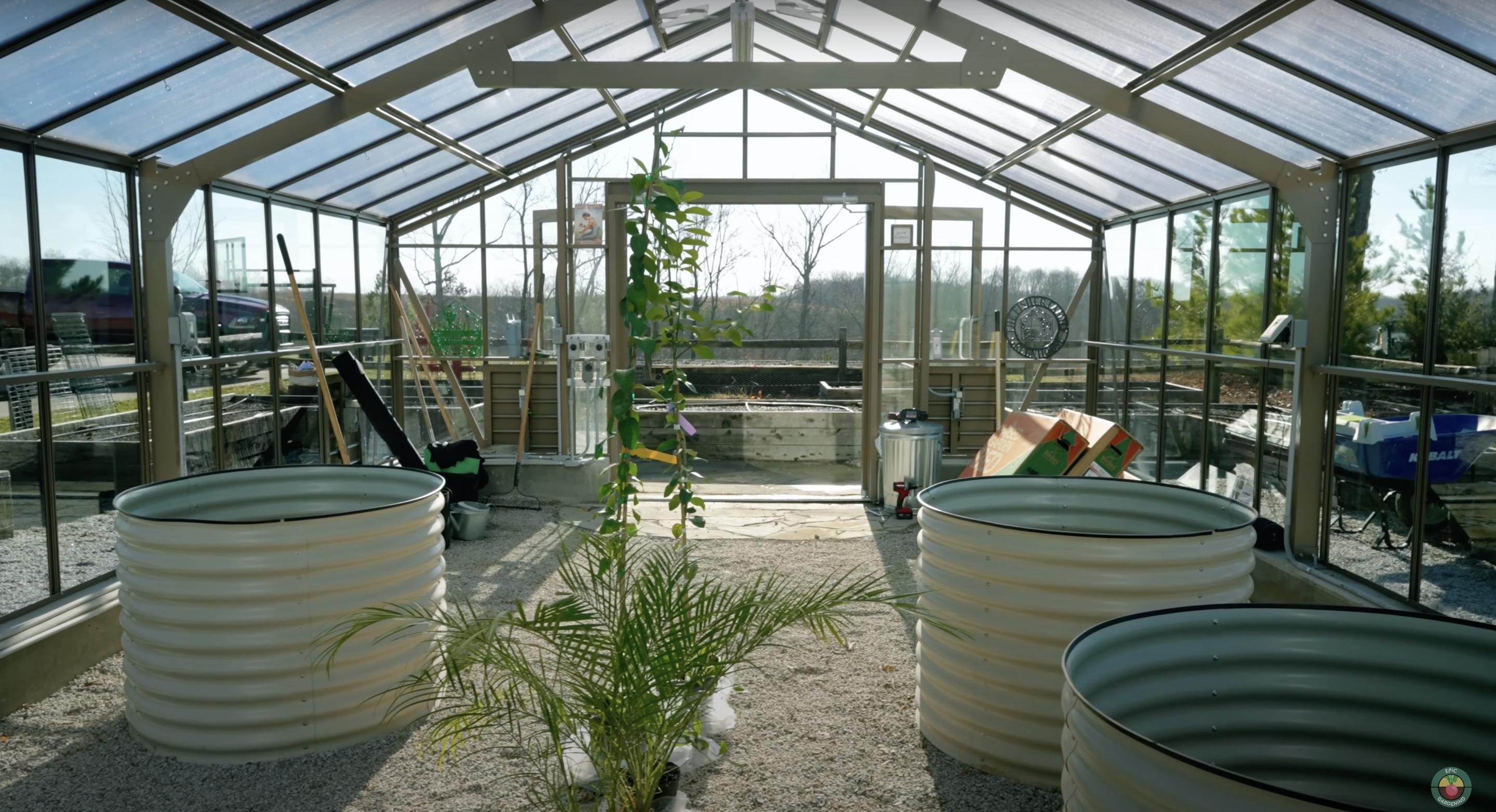 Carrie Underwood's greenhouse | Source: YouTube/@epicgardening