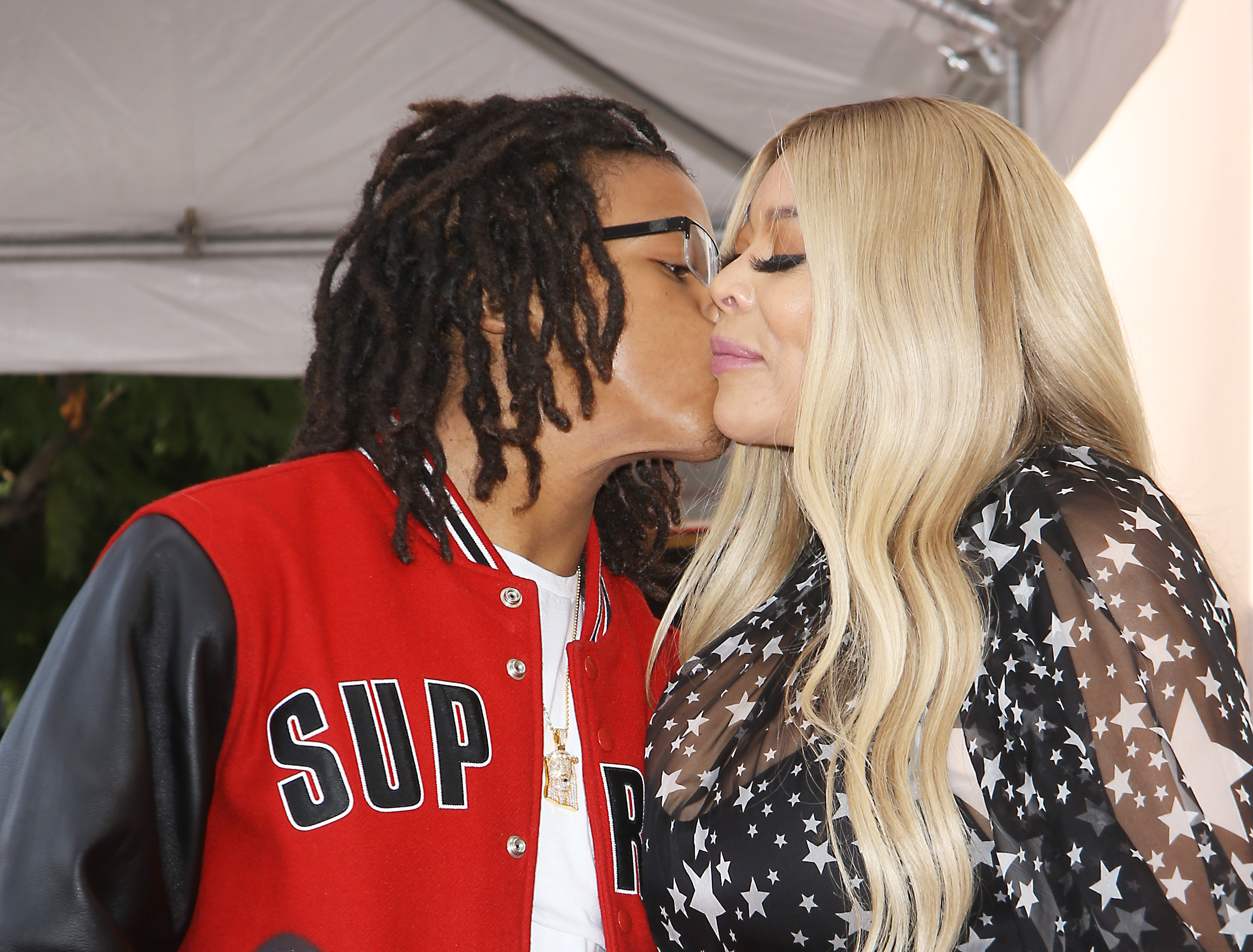 Kevin Hunter Jr. and Wendy Williams at her Hollywood Walk of Fame Star ceremony in Hollywood, California on October 17, 2019 | Source: Getty Images