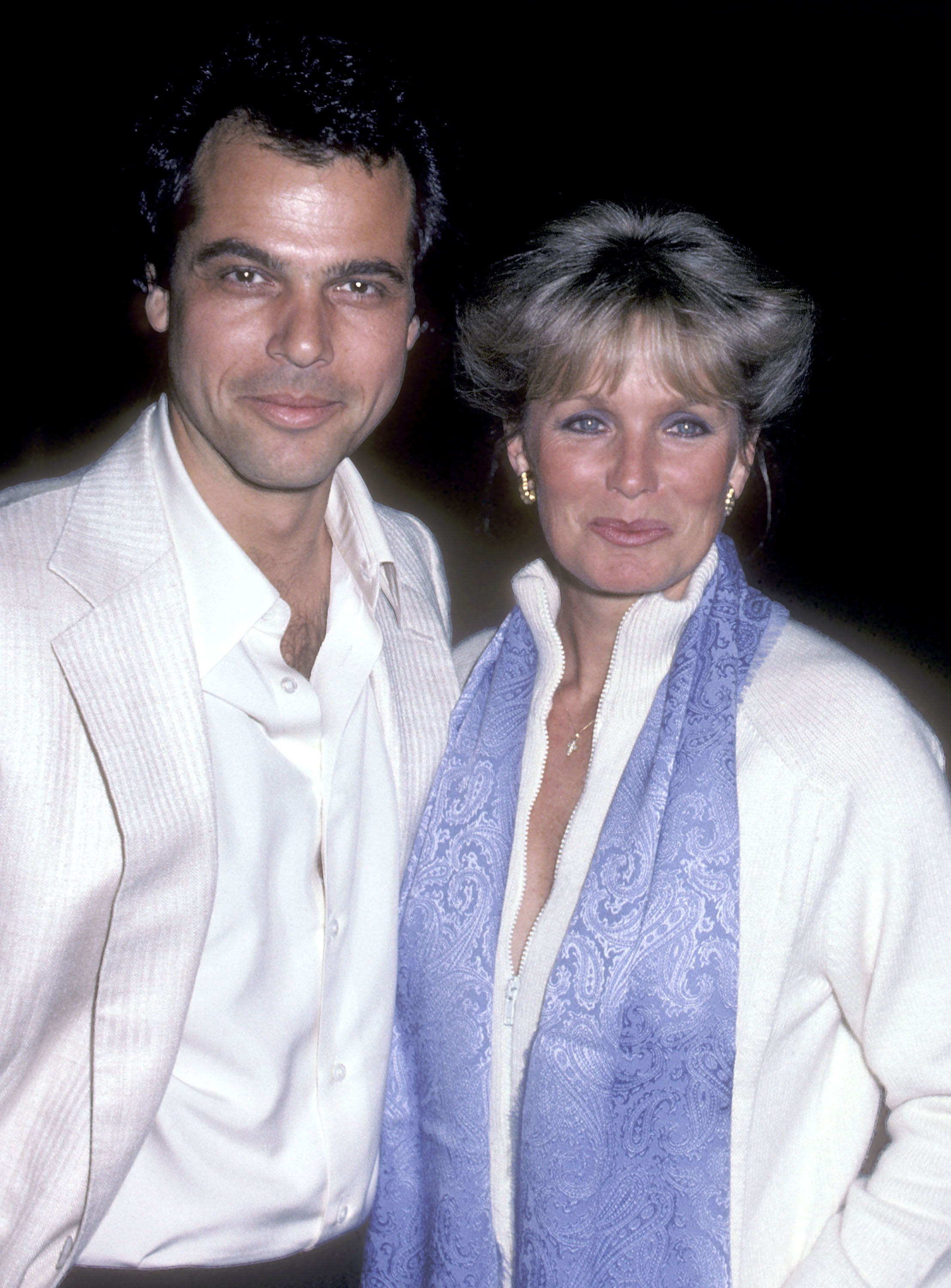 Linda Evans and George Santo Pietro attend the Santo Pietro's Restaurant Grand Opening Celebration at Santo Pietro's Restaurant, Beverly Glen Center on January 21, 1983 in Los Angeles, California. | Source: Getty Images