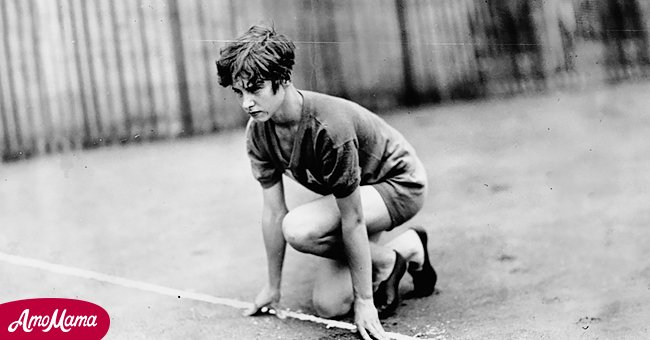 Betty Robinson in the 100-meter race at the 1928 Olympic games | Source: Getty Images
