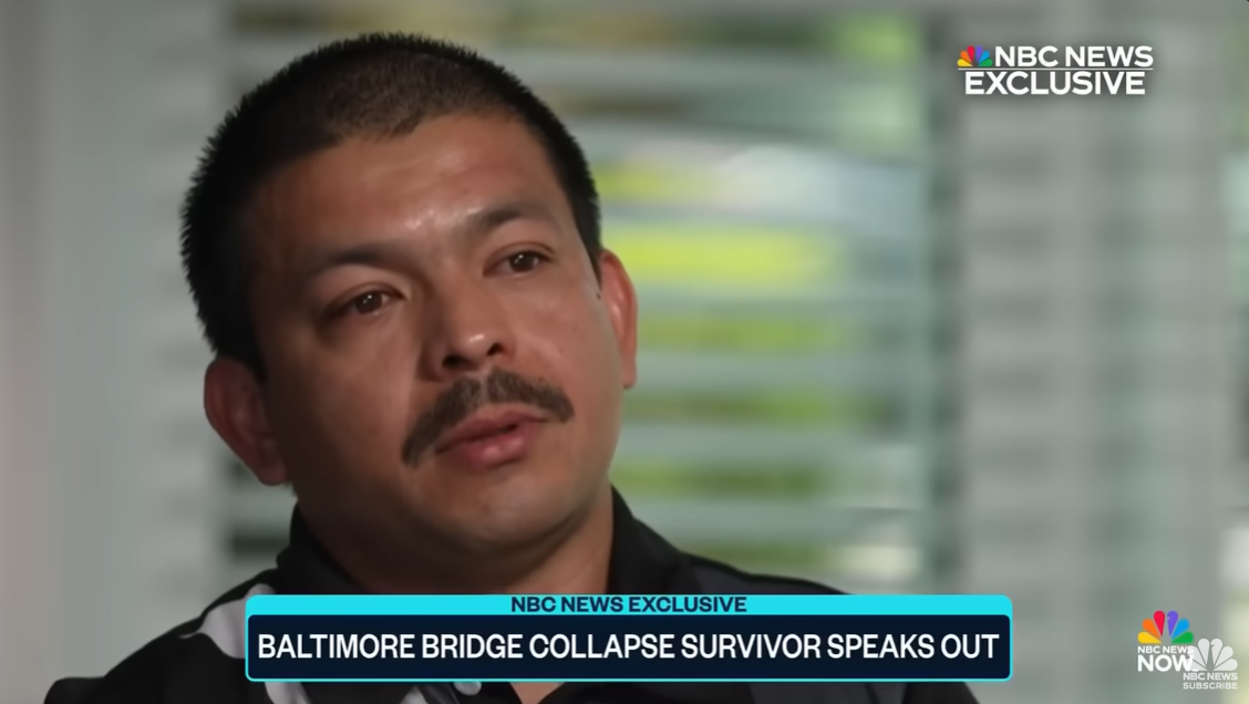 Julio Cervantes Suarez tears up as he speaks about the death of his nephew, Carlos Daniel Hernández, in an interview with NBC News' Tom Llamas, posted on July 11, 2024. | Source: YouTube/NBCNews