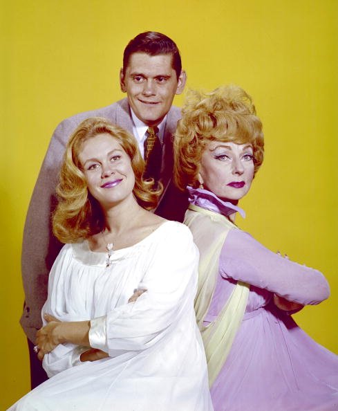 A publicity portrait of Dick York, Elizabeth Montgomery, and Agnes Moorehead issued for television series, "Bewitched," circa 1969. | Photo: Getty Images