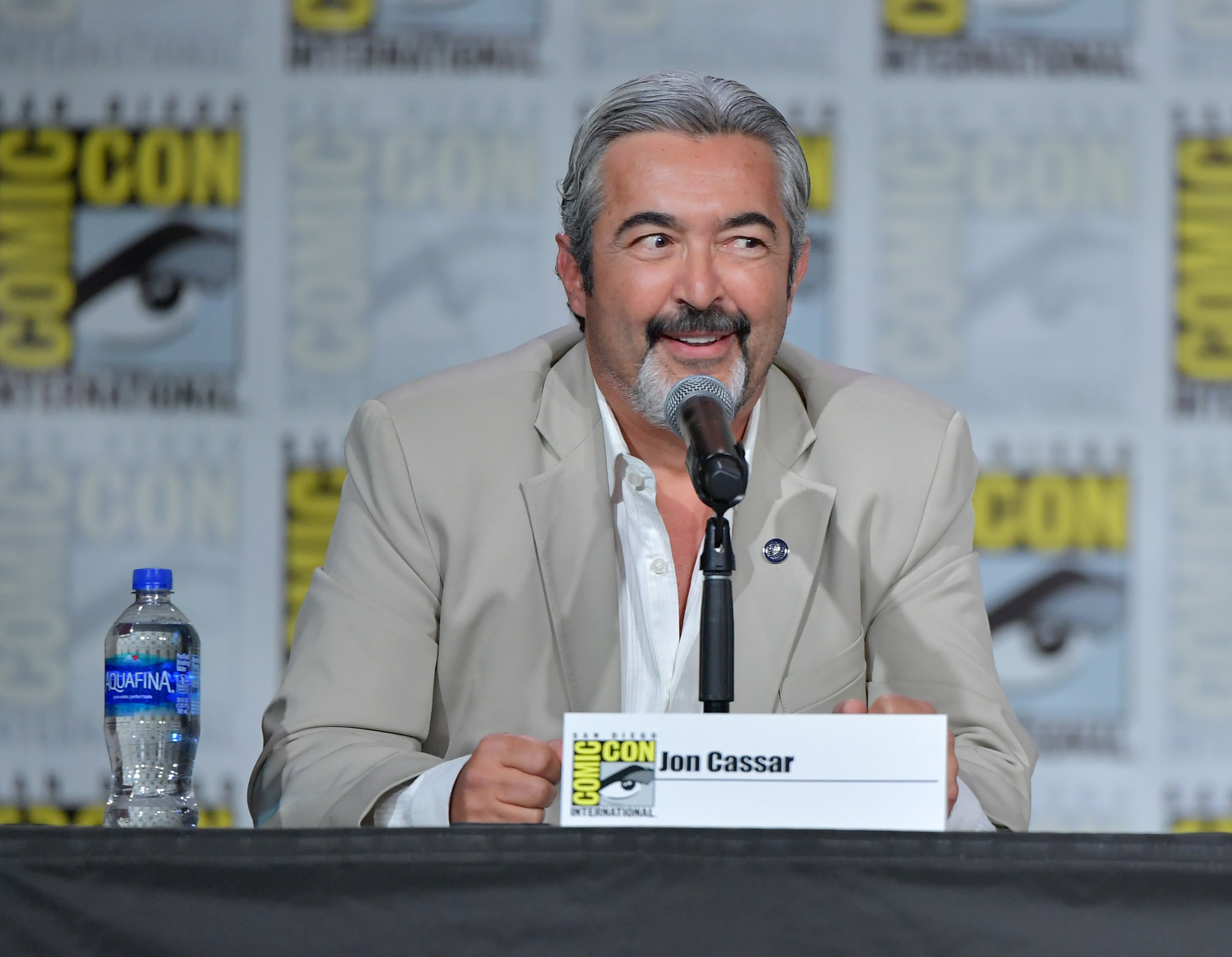 on Cassar speaks at "The Orville" Panel during 2019 Comic-Con International at San Diego Convention Center on July 20, 2019 in San Diego, California. | Source: Getty Images