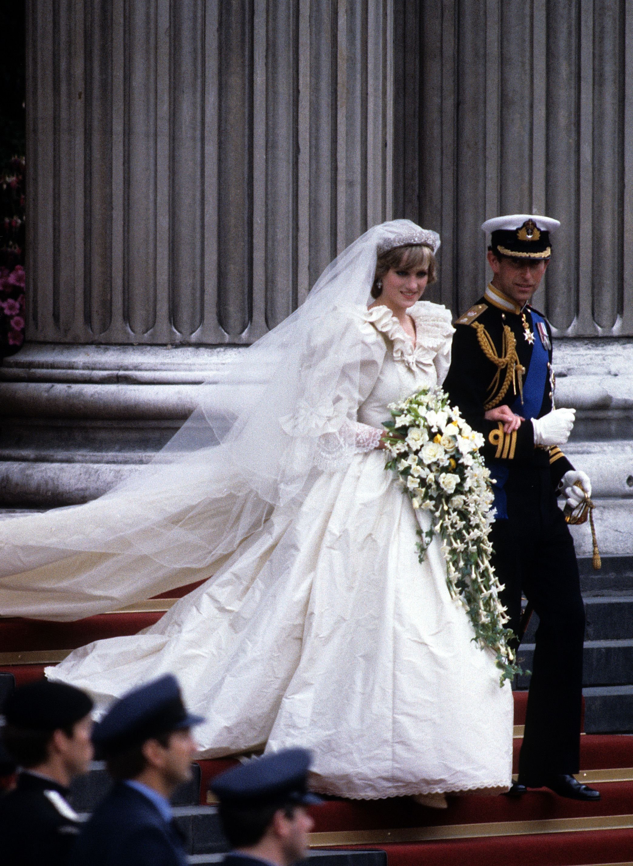 Princess DIana and Prince Charles on their wedding day, July 29, 1981| Source: Getty Images