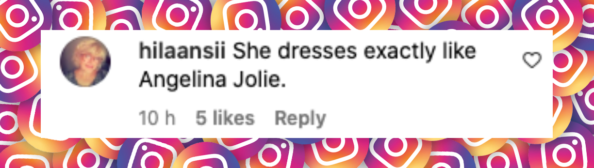 User comment about Ines de Ramon, posted on September 10, 2024 | Source: Instagram/justjared