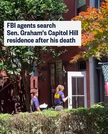 Federal personnel visited Lindsey Graham's Capitol Hill residence following the senator's death, though officials did not immediately explain the purpose of their presence. The unusual development added another layer of intrigue to the final-hours timeline. | Source: YouTube/@NBCNews