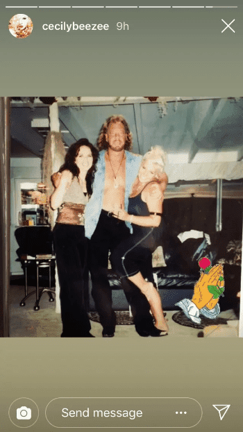 Cecily, Beth Chapman, and Duane Chapman all arm-in-arm in a basement | Photo: Instagram/cecilybeezee