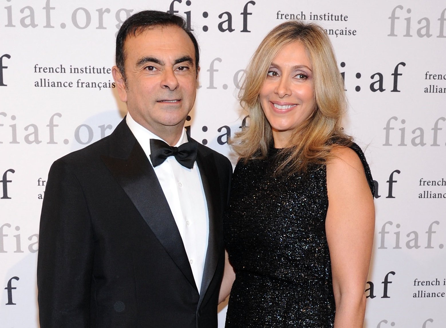 Carlos Ghosn y Carole Nahas en la gala Trophee des Arts en 583 Park Avenue, el 15 de noviembre de 2013 en Nueva York. | Foto: Getty Images