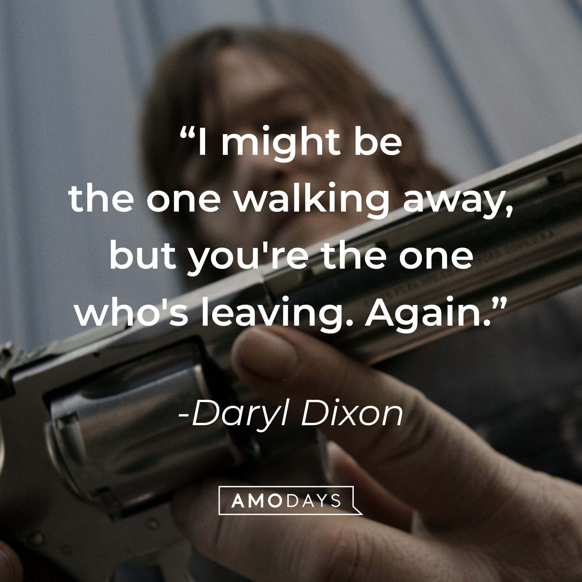 An image of Daryl Dixon with his quote: “I’m never gonna hate you.” | Source: facebook.com/TheWalkingDeadAMC