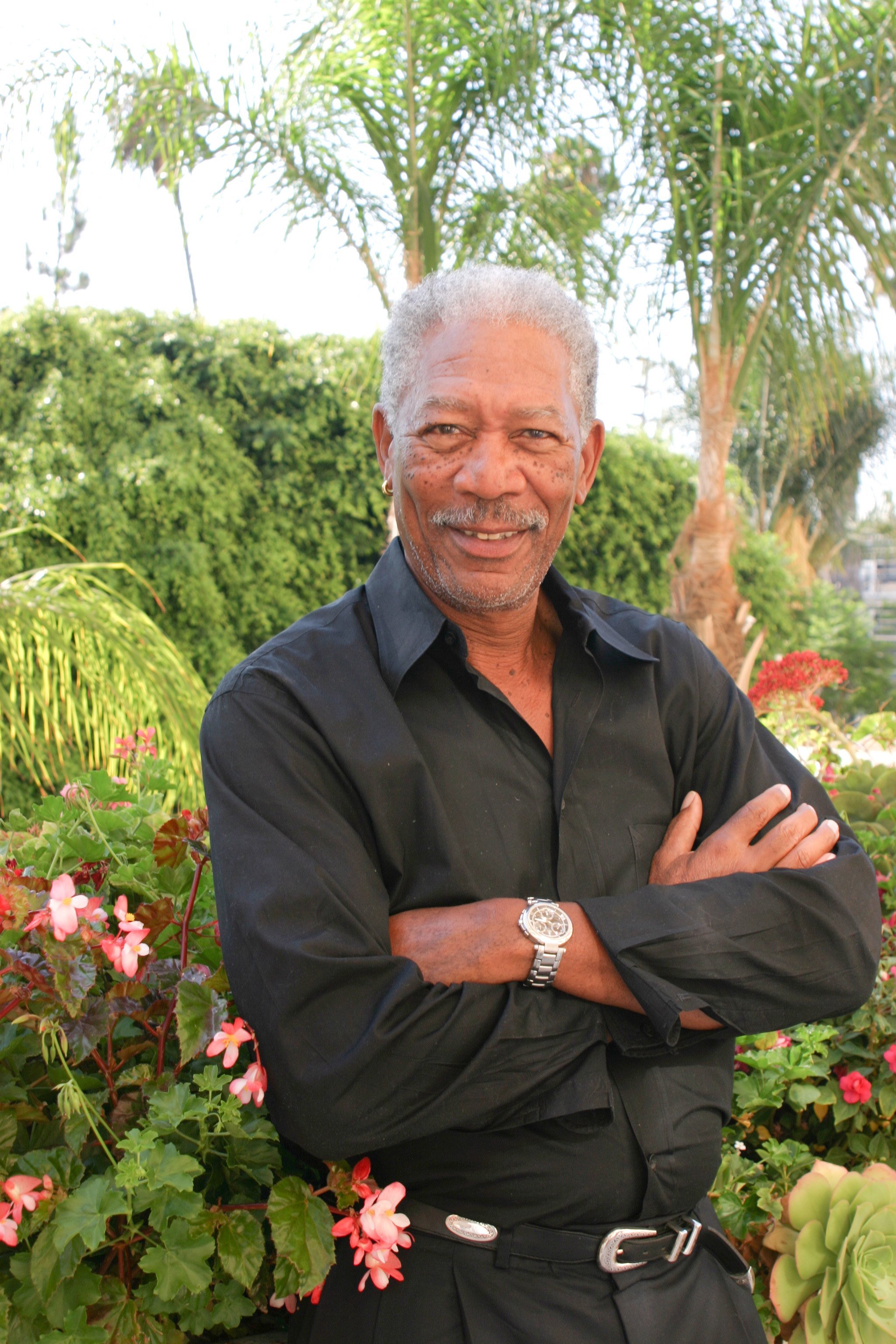 Morgan Freeman at the Four Seasons Hotel in Beverly Hills, California on August 21st, 2007. | Source: Getty Images.