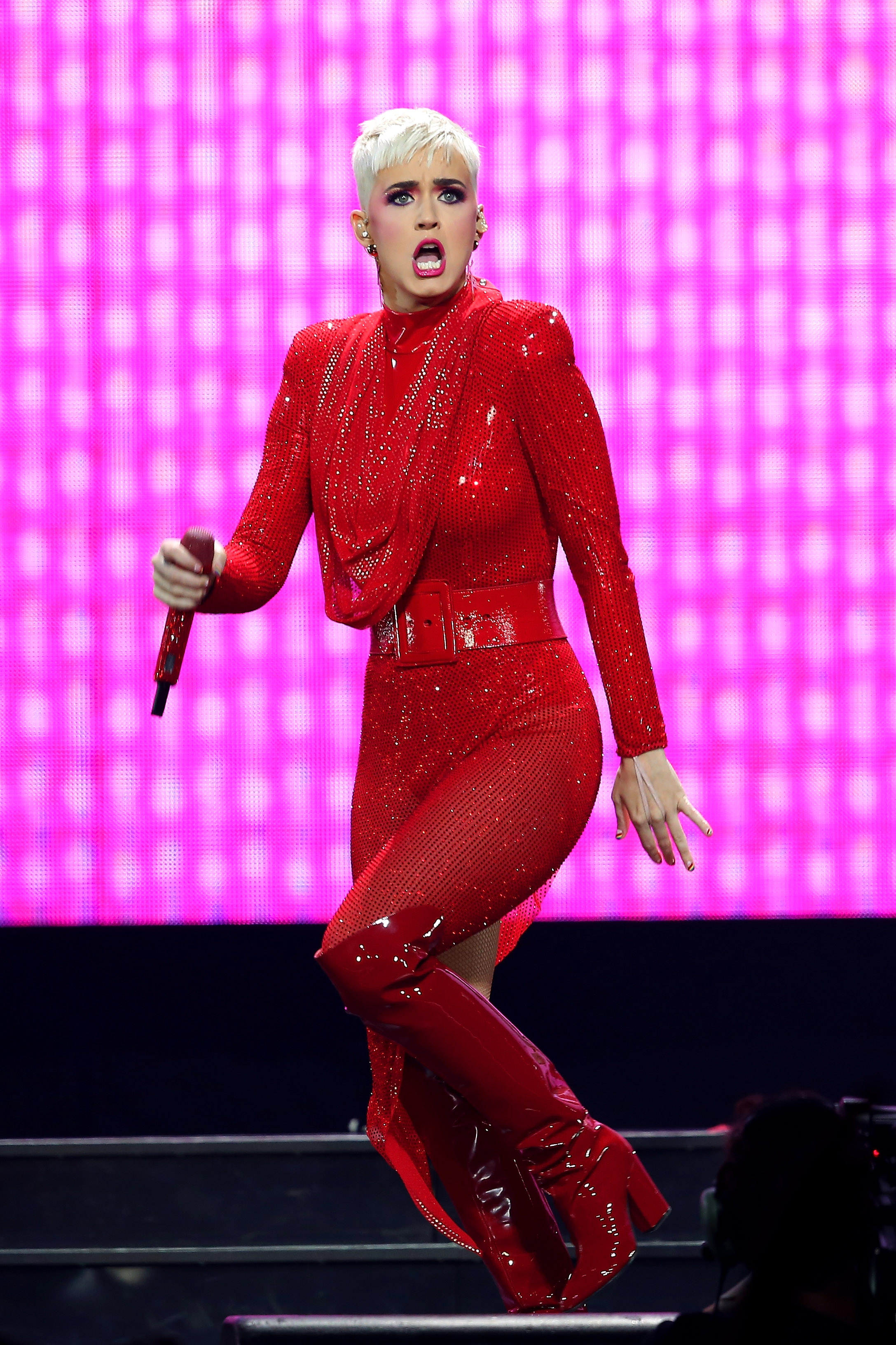 Katy Perry performs live on stage during the Witness: The Tour at The O2 Arena on June 14, 2018, in London, England. | Source: Getty Images