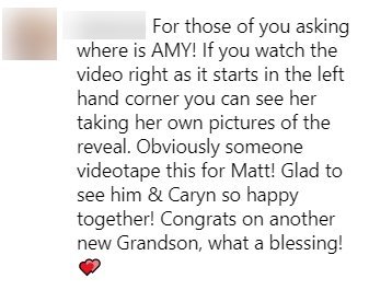 A fan questions why Amy Roloff wasn't invited to Jeremy and Audrey Roloff's gender reveal | Photo: Instagram/Matt Roloff 
