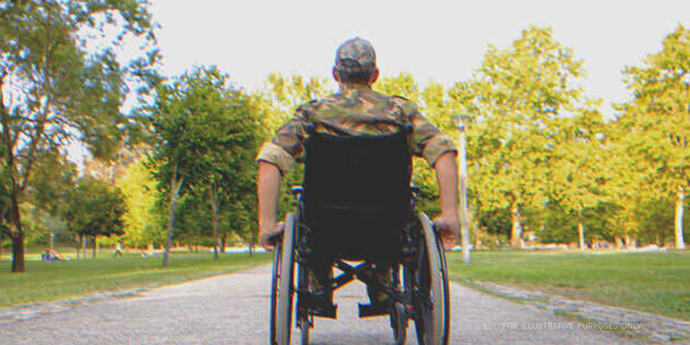 Veteran In A Wheelchair. | Source: Getty Images